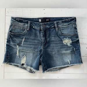 KUT Women’s GIDGET FRAY Jean Shorts Size 12 NWOT